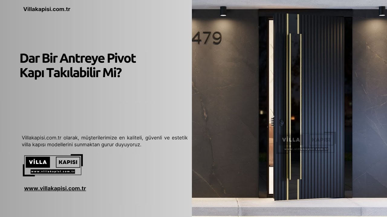 Dar Bir Antreye Pivot Kapı Takılabilir Mi? #villakapisi #celikkapi #interiordesign #homedecoration