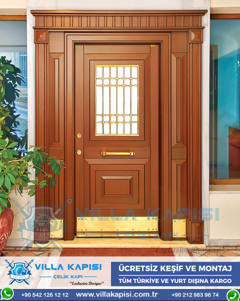 303 Villa Kapısı Modelleri İstanbul Villa Giriş Kapısı Kompozit Villa Kapısı Entrance Door Haustüren Sayf qapilari Çelik Kapı