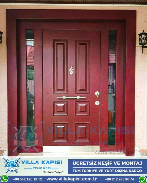 304 Villa Kapısı Modelleri İstanbul Villa Giriş Kapısı Kompozit Villa Kapısı Entrance Door Haustüren Sayf qapilari Çelik Kapı