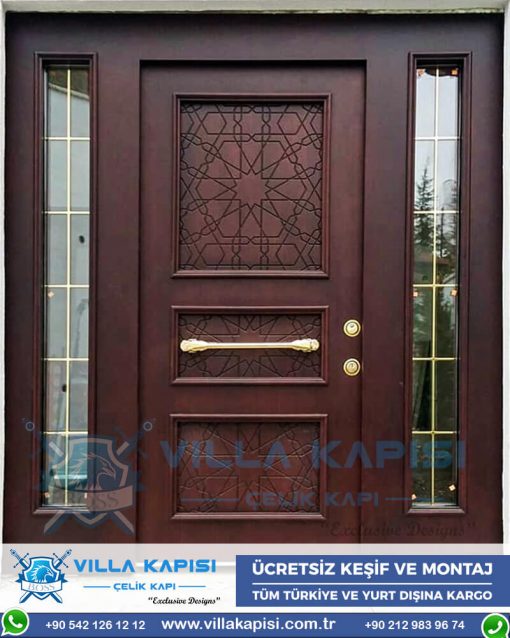 313 Villa Kapısı Modelleri İstanbul Villa Giriş Kapısı Kompozit Villa Kapısı Fiyatları Entrance Door Haustüren Sayf qapilari Çelik Kapı