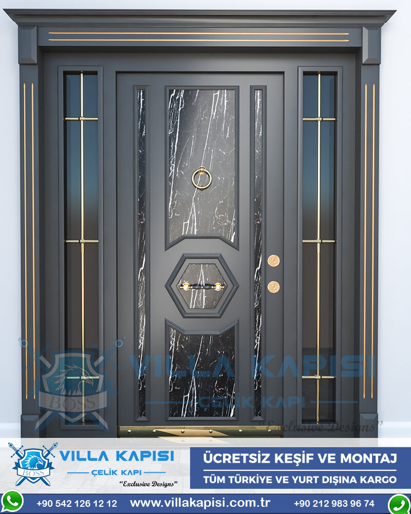 343 Villa Kapısı Modelleri İstanbul Villa Giriş Kapısı Kompozit Villa Kapısı Fiyatları Entrance Door Haustüren Sayf qapilari Çelik Kapı