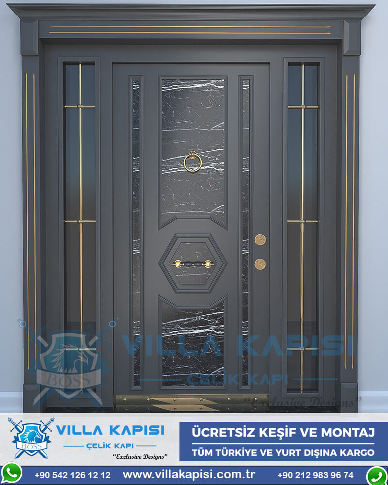 344 Villa Kapısı Modelleri İstanbul Villa Giriş Kapısı Kompozit Villa Kapısı Fiyatları Entrance Door Haustüren Sayf qapilari Çelik Kapı