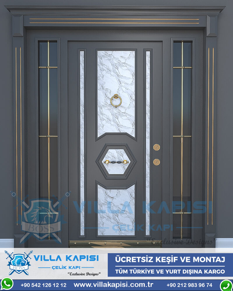 345 Villa Kapısı Modelleri İstanbul Villa Giriş Kapısı Kompozit Villa Kapısı Fiyatları Entrance Door Haustüren Sayf qapilari Çelik Kapı