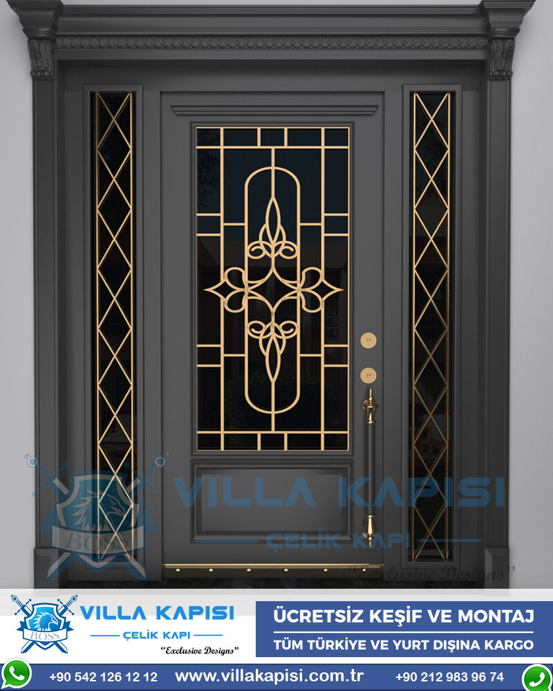 355 Villa Kapısı Modelleri İstanbul Villa Giriş Kapısı Kompozit Villa Kapısı Fiyatları Entrance Door Haustüren Sayf qapilari Çelik Kapı