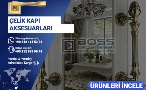 Çelik Kapı Aksesuar Boss Çelik Kapı Modelleri Villa Kapısı Kol Kilit Çekme Kolu Modelleri