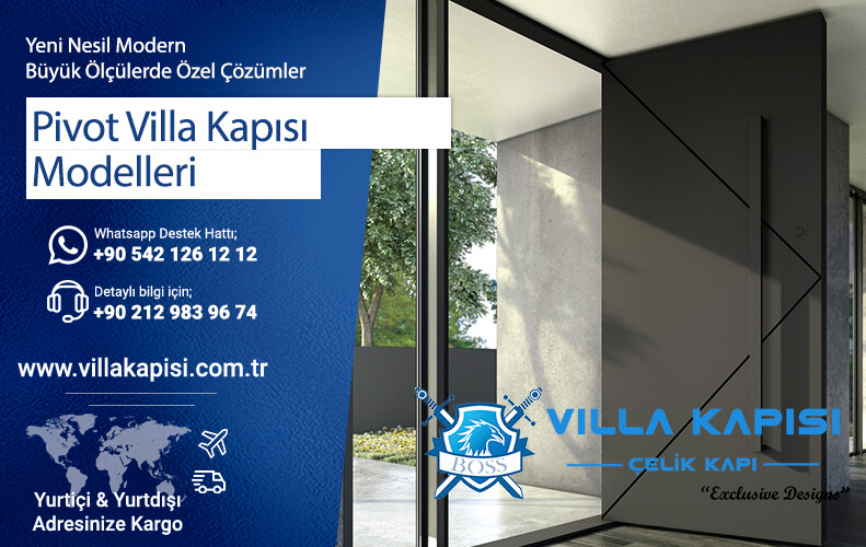 Pivot Villa Kapısı Modelleri Pivot Çelik Villa Kapıları Pivot Kapı