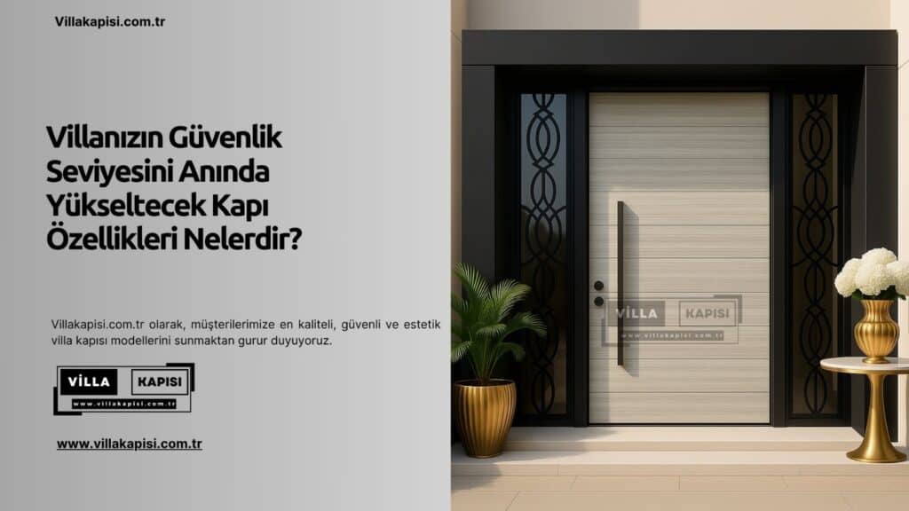 Villanızın Güvenlik Seviyesini Anında Yükseltecek Kapı Özellikleri Nelerdir?