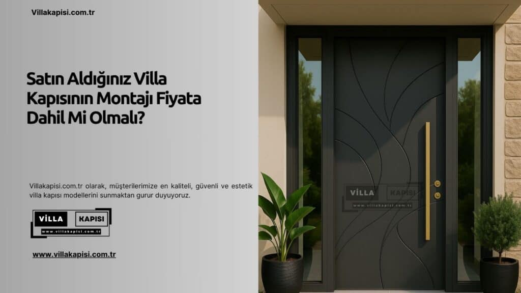 Satın Aldığınız Villa Kapısının Montajı Fiyata Dahil Mi Olmalı?