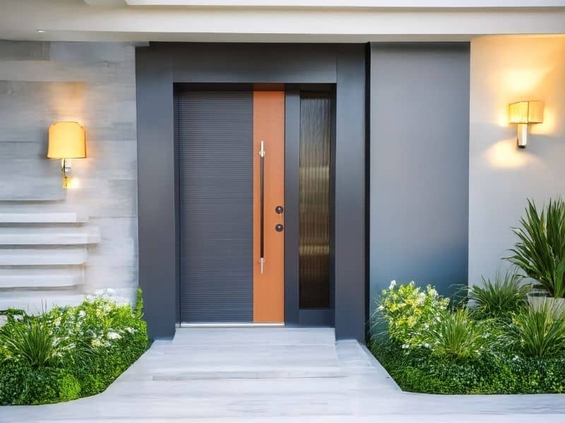 Dış Mekan Villa Kapısı — Kompozit Ve Kompakt Laminat Hpl Kaplama, Uv Ve Neme Dayanıklı