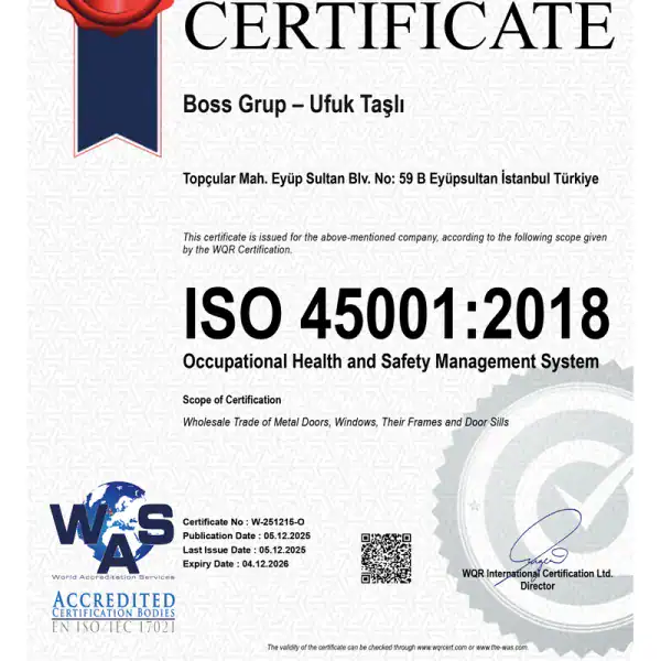 Iso 45001 Is Sağlığı Ve Güvenliği Yonetim Sistemi Sertifikasi