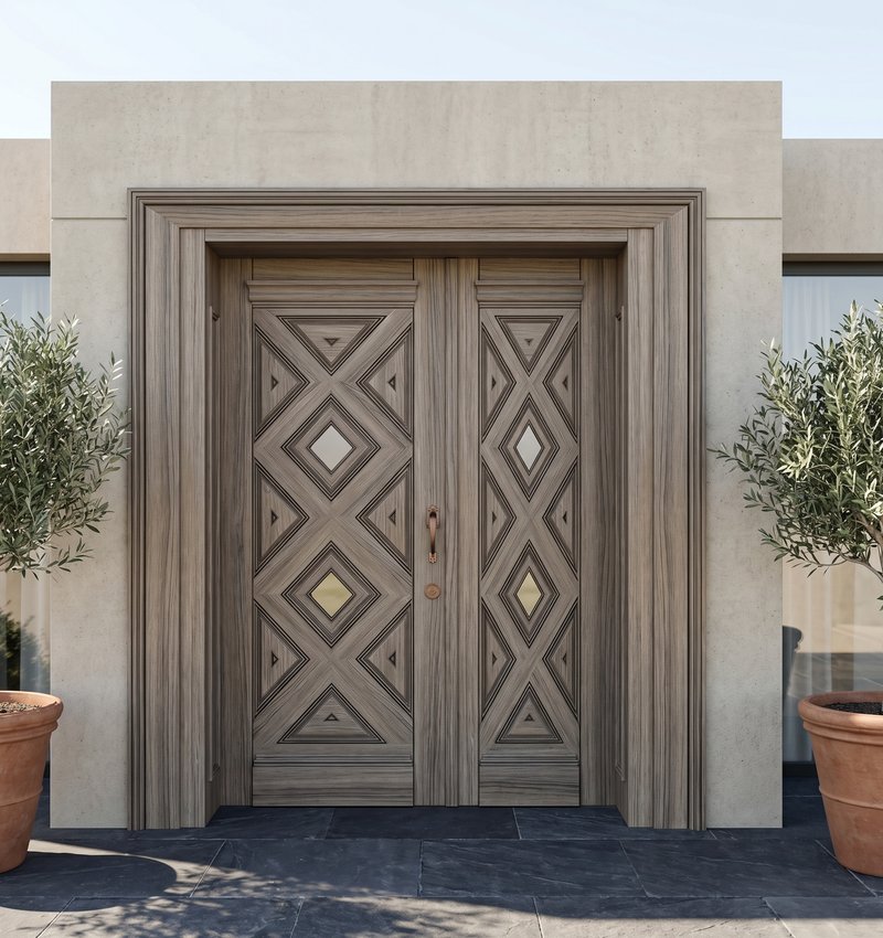 Anthony Jr Klasik Ahşap Villa Kapısı | Villa Kapısı Çelik... 2 Ant 2026 Ahsap 4584 1