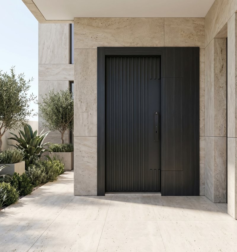 Blackboard Kompozit Villa Kapısı | Villa Kapısı Çelik Kapı 6 Blc 2026 Abanoz 1