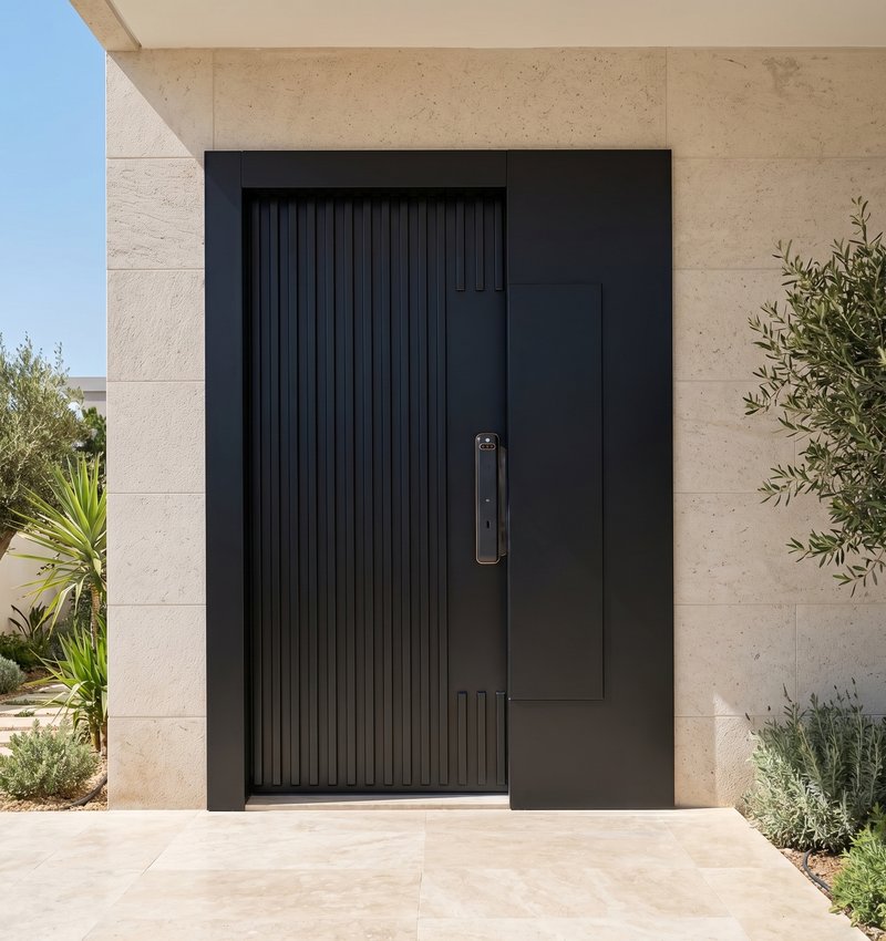 Blackboard Kompozit Villa Kapısı | Villa Kapısı Çelik Kapı 4 Blc 2026 Siyah 1