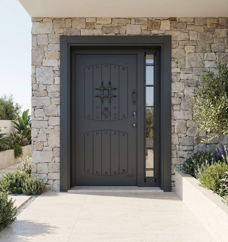 Blinders Eskitme Klasik Villa Kapısı | Villa Kapısı Çelik... 3 Blndrs 2026 Antrasit Ral 7016 1