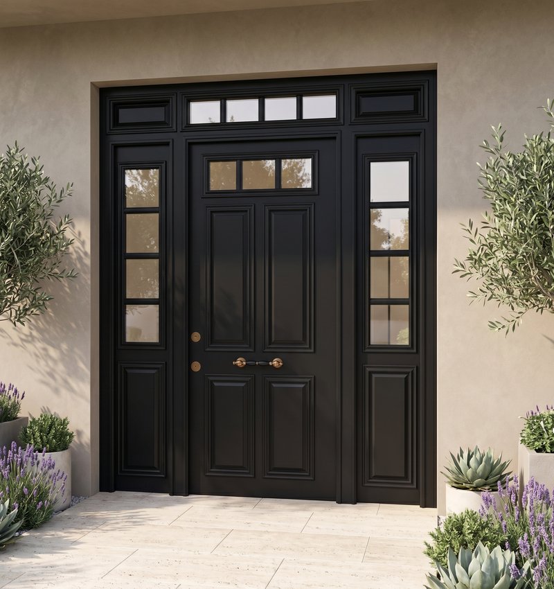 Peaky Klasik Villa Kapısı | Villa Kapısı Çelik Kapı 4 Peaky 2026 Siyah 1