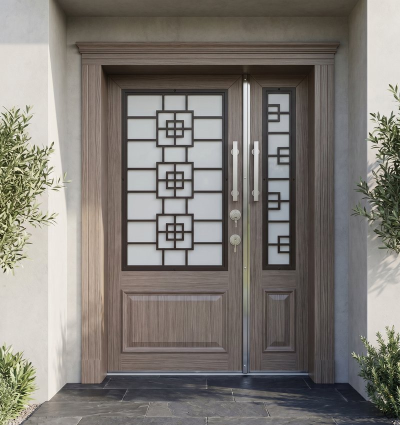 Quartz Klasik Ahşap Villa Kapısı | Villa Kapısı Çelik Kapı 5 Quyartz 2026 Ahsap 4584 1