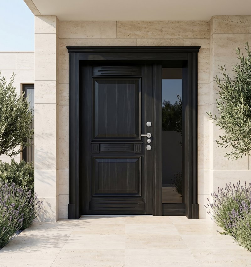 Tebriz Klasik Villa Kapısı | Villa Kapısı Çelik Kapı 6 Tbrz 2026 Abanoz 1