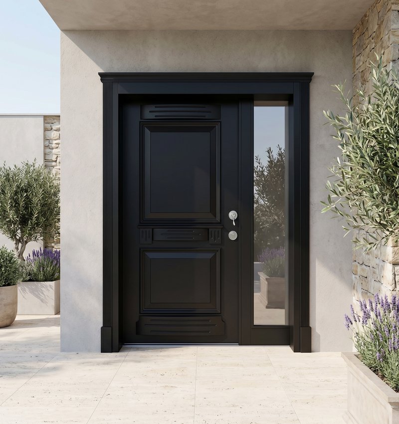 Tebriz Klasik Villa Kapısı | Villa Kapısı Çelik Kapı 4 Tbrz 2026 Siyah 1