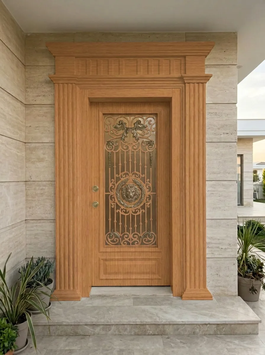 Riva Ahşap Ferforje Villa Kapısı 6 Riva Ahşap Ferforje Villa Kapısı Galeri Görseli