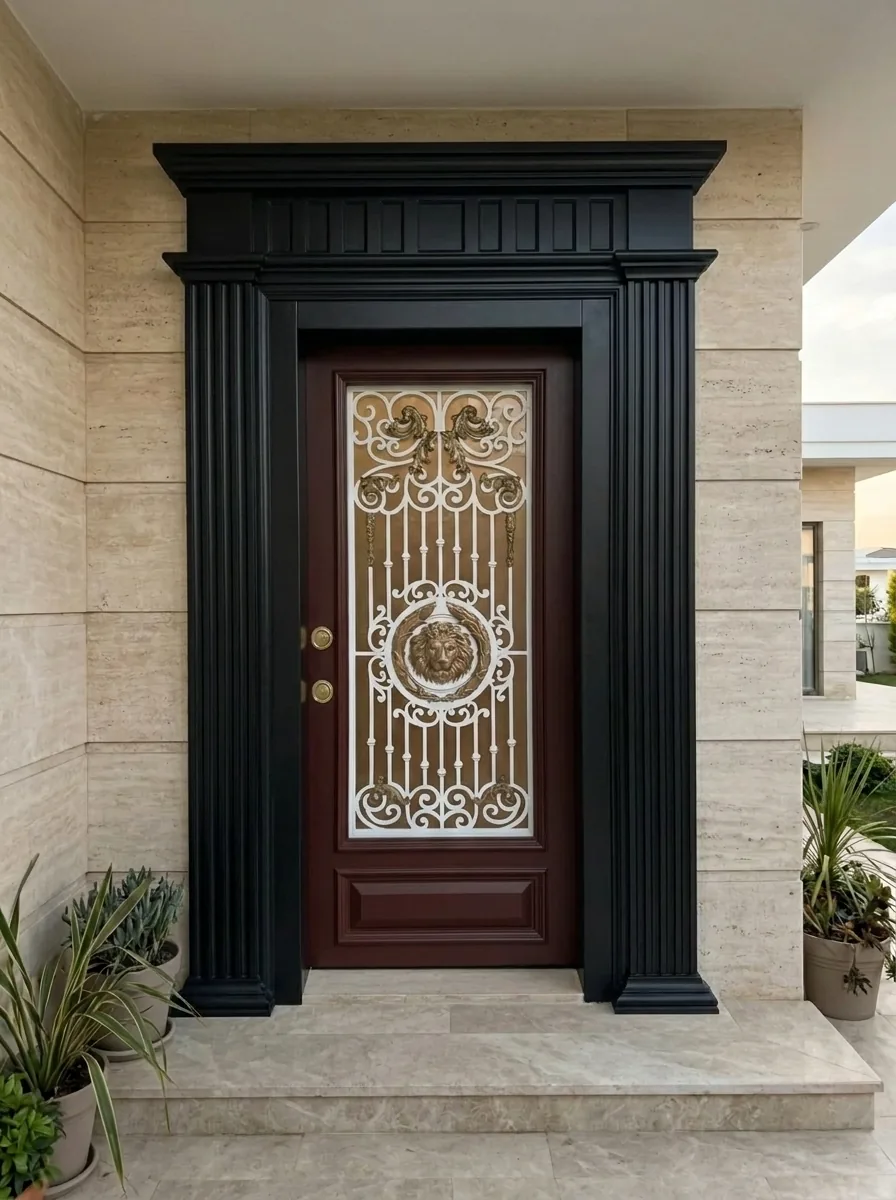 Riva Ahşap Ferforje Villa Kapısı 7 Riva Ahşap Ferforje Villa Kapısı Galeri Görseli
